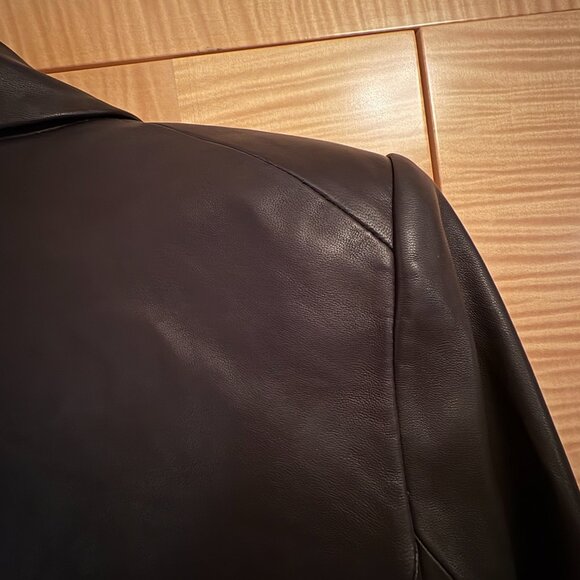 Veronica Beard Black Leather Jacket - Picture 3 of 7